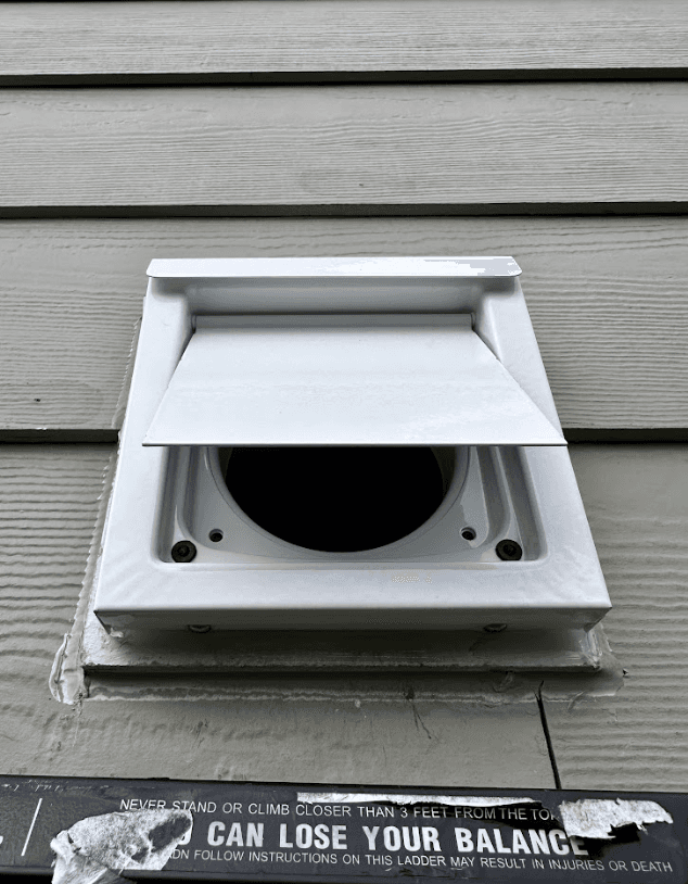 Dryer vent termination in Fresno